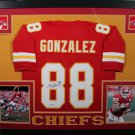 Tony Gonzalez Signed Autographed Kansas Chiefs Framed Jersey BECKETT