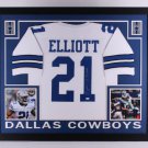 Ezekiel Elliott Signed Autographed Framed Dallas Cowboys Jersey BECKETT