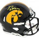 George Kittle Autographed Signed Iowa Hawkeyes Mini Helmet BECKETT