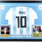 Lionel Leo Messi Autographed Signed Framed Argentina Soccer Jersey BECKETT