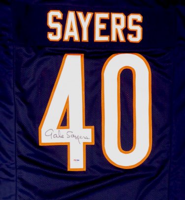 Gale Sayers Autographed Signed Chicago Bears Jersey PSA