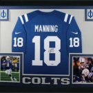 Peyton Manning Autographed Signed Framed Indianapolis Colts TB Jersey FANATICS