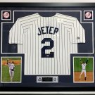 Derek Jeter Signed Autographed Framed New York Yankees Nike Jersey MLB