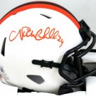Nick Chubb Autographed Cleveland Browns Lunar Mini Helmet BECKETT