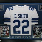 Emmitt Smith Autographed Signed Framed Dallas Cowboys Jersey BECKETT