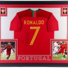 Cristiano Ronaldo Autographed Signed Framed Portugal Soccer Jersey BECKETT