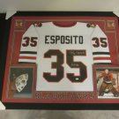 Tony Esposito Autographed Signed Framed Chicago Blackhawks Jersey BECKETT