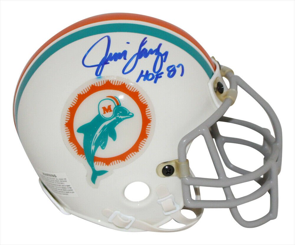 Jim Langer Autographed Signed Miami Dolphins Mini Helmet JSA