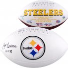 Joe Greene Autographed Signed Pittsburgh Steelers Logo Football FANATICS