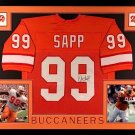 Warren Sapp Autographed Signed Framed Tampa Bay Buccaneers Jersey JSA