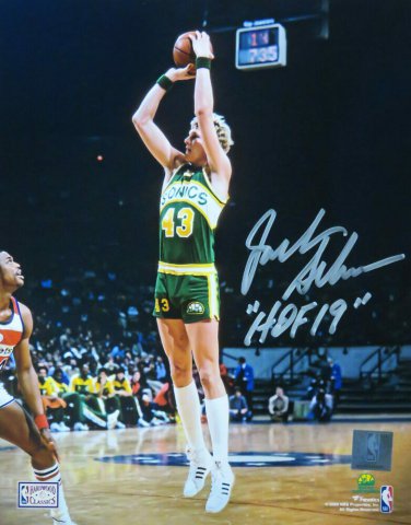 Jack Sikma Seattle Supersonics Signed Autographed 8x10 Photo SCHWARTZ