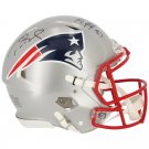 Tom Brady & Rob Gronkowski Autographed Signed New England Patriots Proline Speed Helmet FANATICS