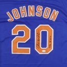 Howard Johnson Signed Autographed New York Mets Jersey JSA