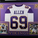 Jared Allen Autographed Signed Framed Minnesota Vikings Jersey BECKETT