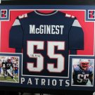 Willie McGinest Autographed Signed Framed New England Patriots Jersey BECKETT