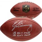 Eli Manning Giants Autographed Signed Wilson NFL Football FANATICS