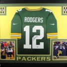 Aaron Rodgers Autographed Signed Framed Green Bay Packers Jersey FANATICS