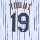 Robin Yount Signed Autographed Milwaukee Brewers Jersey JSA