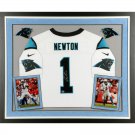 Cam Newton Autographed Signed Framed Carolina Panthers Jersey COA