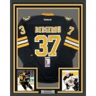 Patrice Bergeron Autographed Signed Framed Boston Bruins Jersey BERGERON HOLO