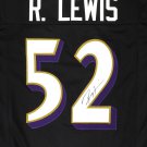 Ray Lewis Autographed Signed Baltimore Ravens Black Jersey BECKETT