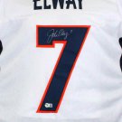 John Elway Autographed Signed White Denver Broncos Jersey BECKETT