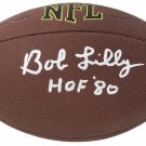Bob Lilly Cowboys Autographed Signed Wilson NFL Football SCHWARTZ