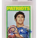 Jim Plunkett Patriots Signed Autographed 1972 Topps Rookie Card BECKETT