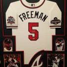 Freddie Freeman Autographed Signed Framed Atlanta Braves Jersey BECKETT