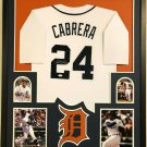 Miguel Cabrera Autographed Signed Framed Detroit Tigers Majestic Jersey JSA
