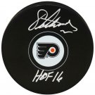 Eric Lindros Autographed Signed Philadelphia Flyers Logo Hockey Puck SCHWARTZ
