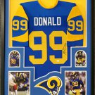 Aaron Donald Autographed Signed Framed Los Angeles Rams Jersey JSA