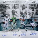 Cunningham Jaworski McNabb Vick Signed Autographed Philadelphia Eagles 16x20 Photo JSA