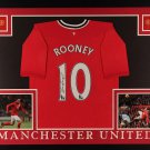 Wayne Rooney Autographed Signed Framed Manchester United Jersey BECKETT