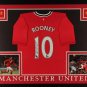 Wayne Rooney Autographed Signed Framed Manchester United Jersey BECKETT