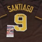 Benito Santiago Signed Autographed San Diego Padres Jersey JSA
