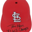 Tommy Herr Autographed Signed St. Louis Cardinals Batting Helmet SCHWARTZ