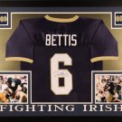 Jerome Bettis Autographed Signed Framed Notre Dame Jersey BECKETT