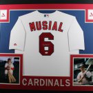 Stan Musial Autographed Signed Framed St. Louis Cardinals Jersey PSA