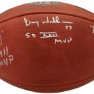 Rypien Riggins Williams Redskins Autographed Signed Wilson Football BECKETT