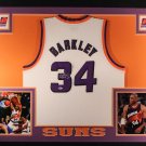 Charles Barkley Signed Autographed Framed Phoenix Suns Jersey PSA