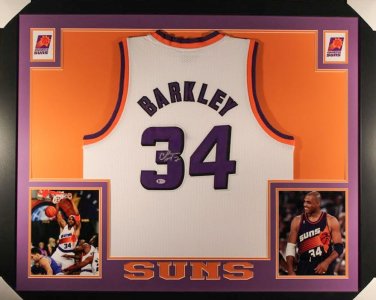 Charles Barkley Signed Autographed Framed Phoenix Suns Jersey PSA