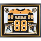 David Pastrnak Autographed Signed Framed Boston Bruins Jersey COA