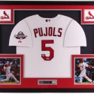 Albert Pujols Signed Autographed Framed St. Louis Cardinals Jersey BECKETT