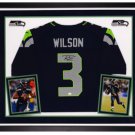 Russell Wilson Signed Autographed Framed Seattle Seahawks Nike Jersey RW COA