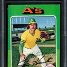 Jim Catfish Hunter A's Signed Autographed 1975 Topps Card BECKETT