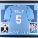 George Brett  Autographed Signed Framed Kansas City Royals Jersey JSA