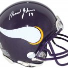 Brad Johnson Signed Autographed Minnesota Vikings Mini Helmet BECKETT