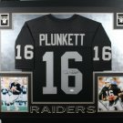 Jim Plunkett Signed Autographed Framed Oakland Raiders Jersey PSA