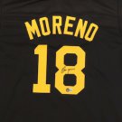 Omar Moreno Autographed Signed Pittsburgh Pirates Jersey BECKETT